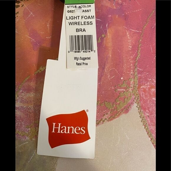 💥Hanes Oh So Light foam comfortflex fit wireless T-Shirt Full Coverage Bra 2XL - Picture 4 of 13
